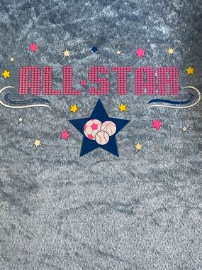 Unused 2005 Girl Talk ALL STAR Light Blue Sports Them Portfolio Velvety Cover